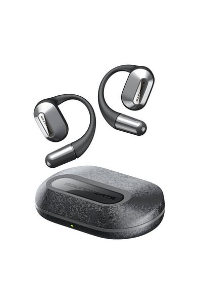 SoundPEATS Wireless Headphones HearFit, 15mm, IPX5, Black, with Charging Case and USB-C Cable