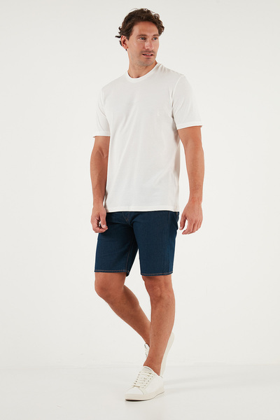 Buratti Ανδρικό μπλουζάκι με βαμβακερό στάμπα, κανονική εφαρμογή, λαιμόκοψη ποδηλάτου 59020205