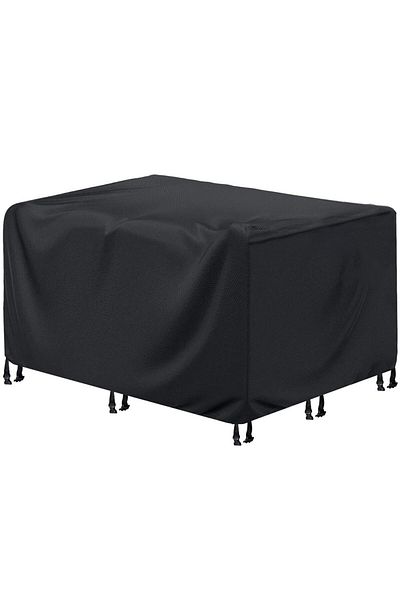 SERSIMO Husa mobilier gradina, impermeabila, cu protectie UV, 152x104x71cm, negru