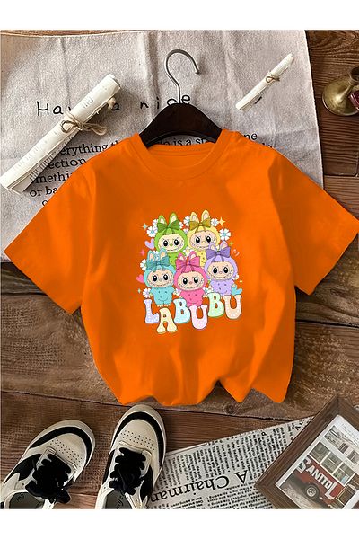 Let's Wear Tricou cu imprimeu cu mai multe caractere Labubu pentru fetiță
