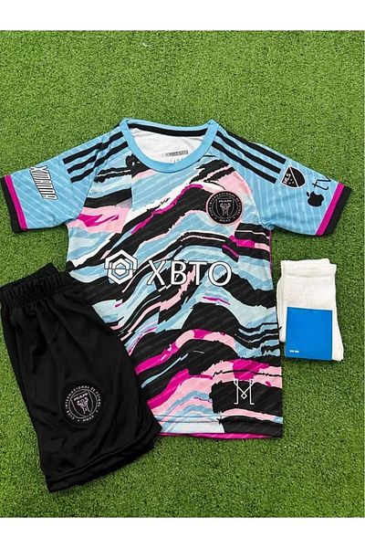 Lion Spor Lionel Messi Inter Miami Tricou cu model de fotbal pentru copii cu design personalizat LİON