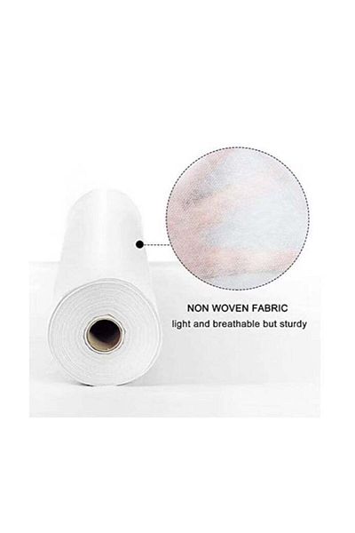 HEALTH EXPRESS AND CO. White Non Woven Bed Roll 80x180CM, 50 Sheets of 1 Roll Spa Bed, Disposable Bed Cover, Massag