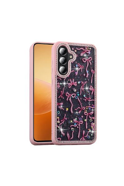 kılıffuarı Samsung Galaxy A56 Case Cover with Camera Protruding Edge, Glittery Sparkling Shock Absorbing Design