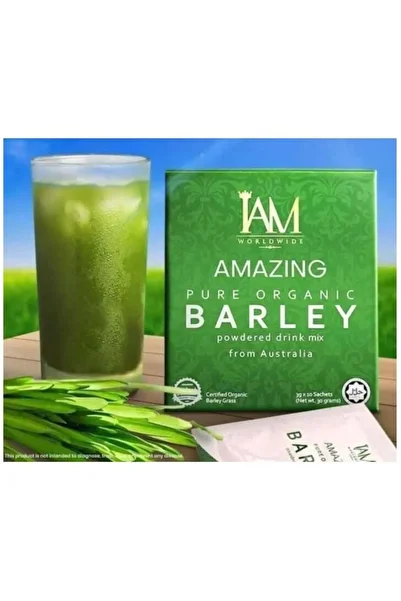 IAM مشروبات مسحوق الشعير العضوي النقي من Amazing Barley