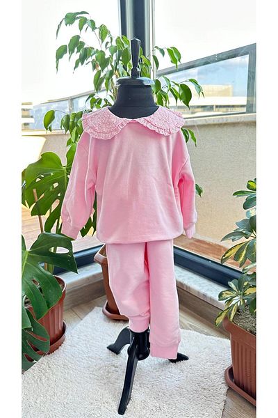 BabyDia Collar Detailed Top and Bottom Set