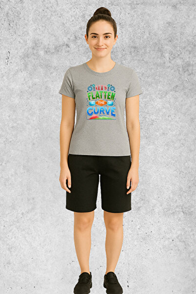 MOLICO Basic Unisex Crew Neck Short Sleeve Flatten Printed Tshirt