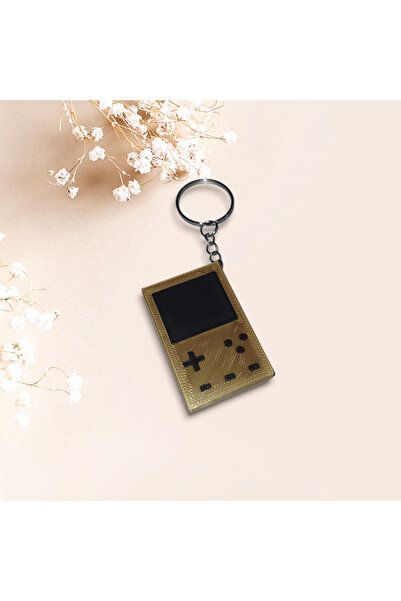 vitrin3d Retro Gameboy Design Shiny Sari Mini Console Keychain – Special Accessory for Nostalgia Enthusiasts!