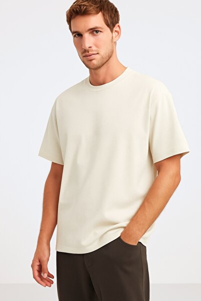 Le Touche Ανδρικό μπλουζάκι από 100% βαμβάκι Oversize Crew Neck Basic