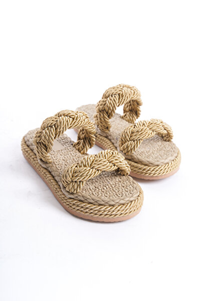 MİSSJENY Rope Braided Soft Sole Women's Slippers