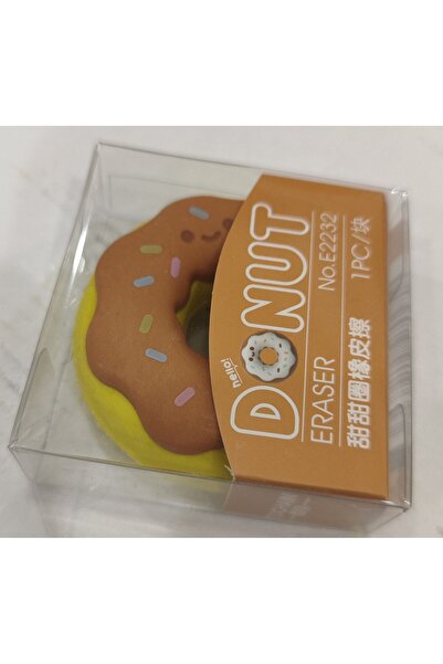 ada çanta kırtasiye ممحاة كبيرة الحجم على شكل دونات (1 قطعة) (أصفر)