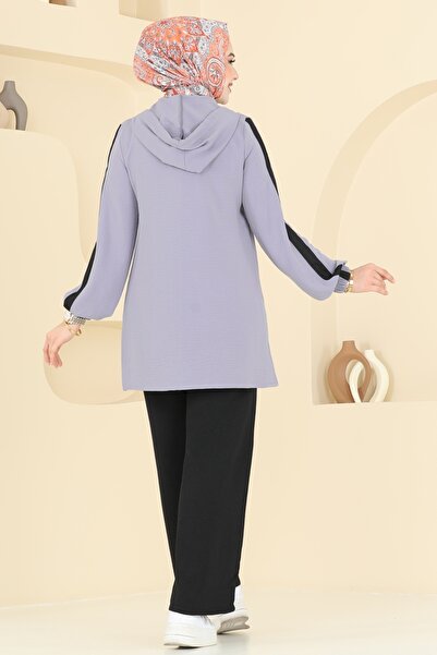 ModaMerve Arma Detay Aerobin Takım 358DVL817-MS Antrasit&Siyah