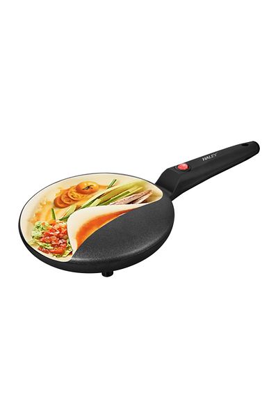 HALEY Electric Pancake Frying Pan, 650W, Oil-Free Cooking, Large Surface, Intuitive Button