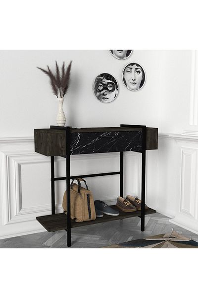 UnicUtil Masa Decor Living/Hol, UnicUtil, 90x30x82 cm, Negru