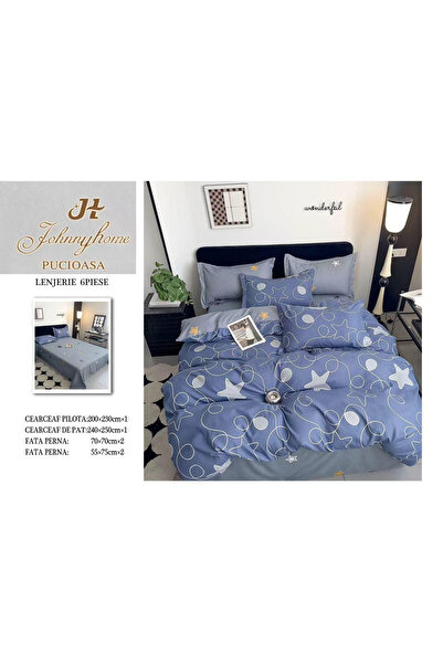 FIONNA.RO Finet Superior Bed Linen - Blue With Stars