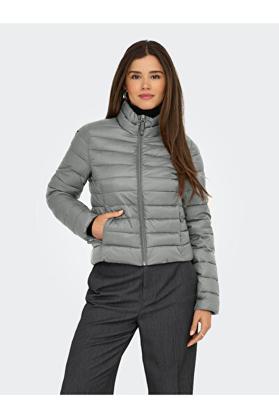 ONLY Onltahia Puffer Gray Women's Coat 15351967