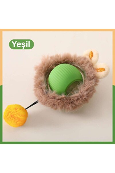 Floria Akıllı Kedi Oyuncağı, USB Şarjlı, LED Işıklı, 3 Modlu, Otomatik Tüylü ...