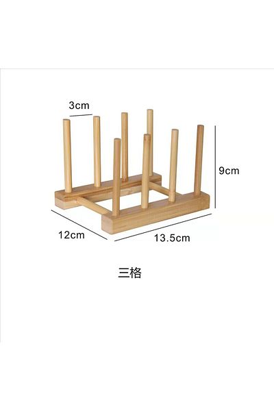 Choice3 4 columns 3 cells 2024 DIY Locker Bamboo Drain Rack Wooden Plate Rack Dish Rack Kitchen Organizer fo