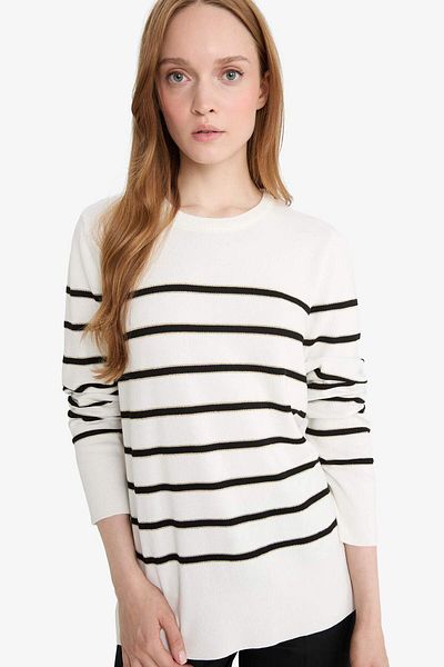 DeFacto Regular Fit Crew Neck Sweater Sweater F3706Ax25Au