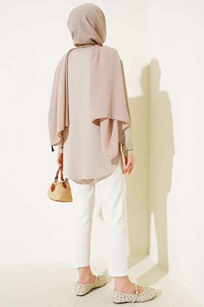 Smy moda Basic Bottom Seamless Solid Color Long Sleeve Tunic