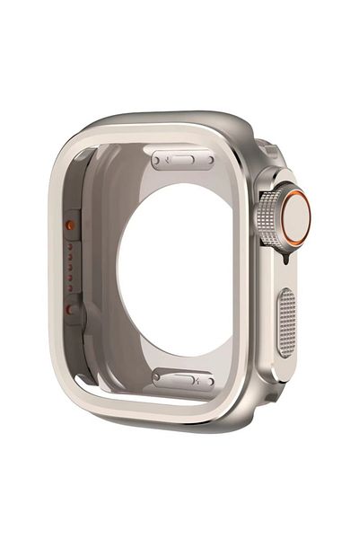 REDz Accessories Anti-Shock Case, Apple Watch Ultra 49MM, Metal Protection, Starlight