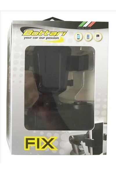 Bottari One Hand 16131BT car phone holder, with suction cup, black color