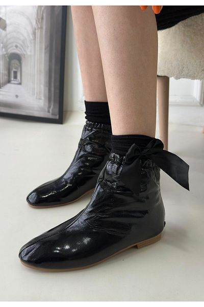 Skygo Barxi Black Patent Leather Boots