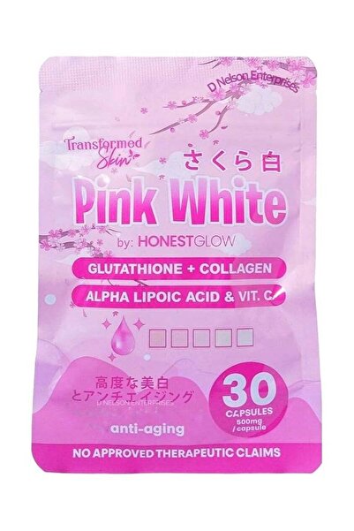 Transformed Skin كبسولات الجلوتاثيون والكولاجين من Honest Glow Pink White Glu...