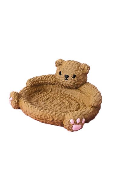 Gonulella Teddy Bear Coaster 12 cm (1 Piece Brown)