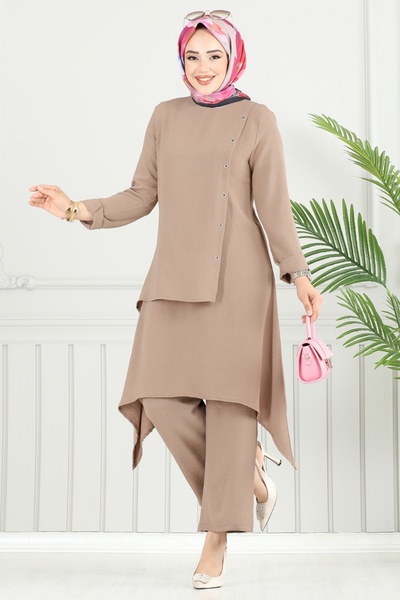 ModaMerve Asimetrik Kesim Aerobin Takım 3119HBS856-MS Vizyon