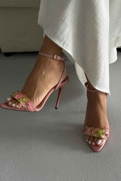 AYAKKABI PRENSİ Knox Colored Accessory Detailed Powder Rugan