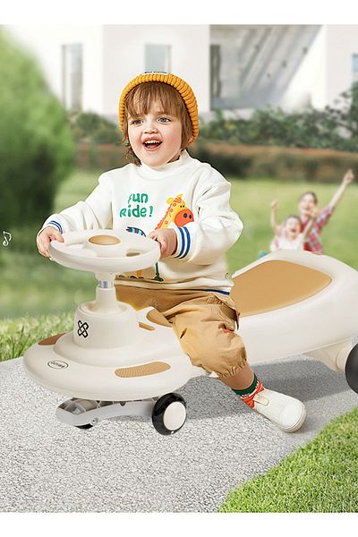 Ma Baby Ride on Push Car for Kids, Balance Swing Car with Flashing Wheels for Outdoor Indoor Fun