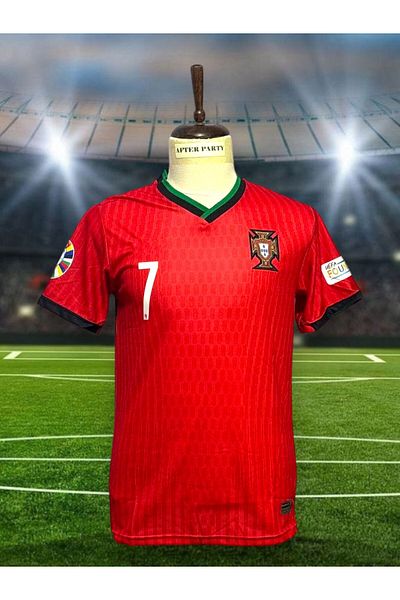 After Party Portugal 2024/25 New Season Cristiano Ronaldo Home Shirt Vs Sports Singlet Ag