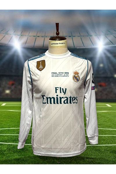 After Party Cristiano Ronaldo 2017-2018 Champions League Kiev Final Long Sleeve Jersey Vs Sports Singlet Ag