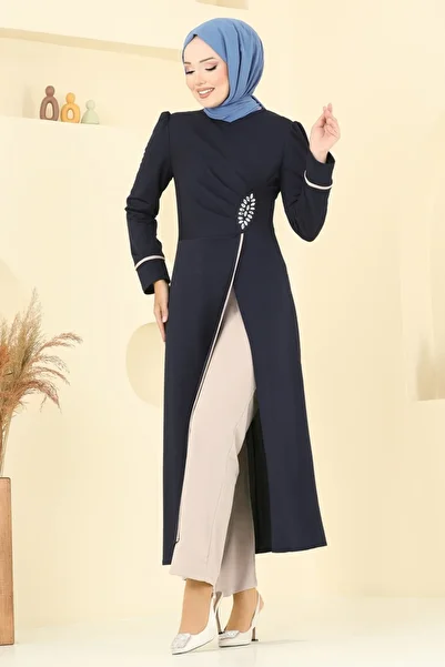 ModaMerve Stone Detailed Slit Suit Asm2816-Ms Laci&Vizyon