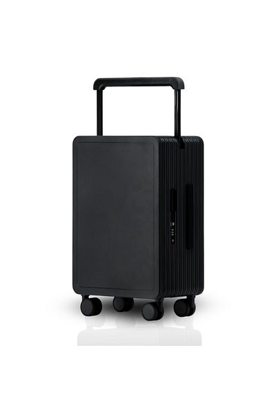SAEH Luggage حقيبة سفر لكابنية الطائرة بشكل عصري مقاس 20 انش لون أسود
