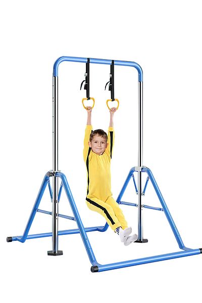 Ma Baby Expandable Gymnastics Bar for Kids - Height Adjustable Junior Training Bar for Home, Folding