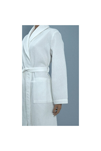 MTS Waffle Pattern Front Pocket Detail Cotton Bathrobe 7 x 28 x 36 cm
