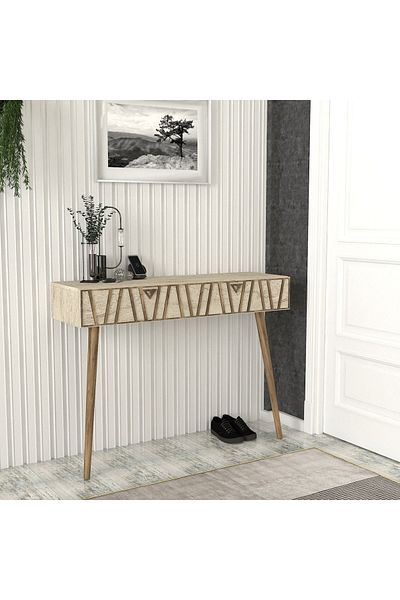 UnicUtil Table Decor Hol, Geo Prism, UnicUtil, 120 x 35 x 89.3 cm, Cream, UUORG50