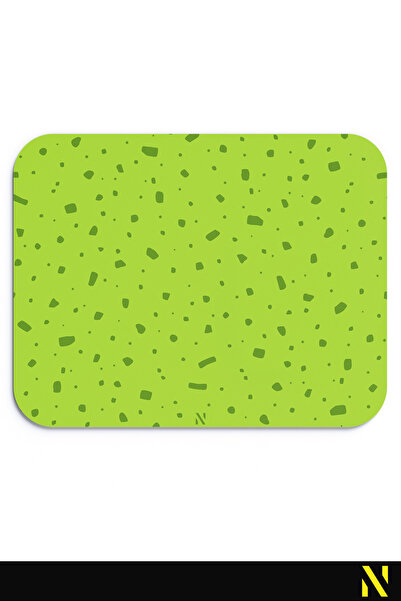 nilizma Mouse Pad cu model de confetti verzi - 23 cm x 19 cm - Mousepad cu bază anti-alunecare pentru uz casnic și la birou