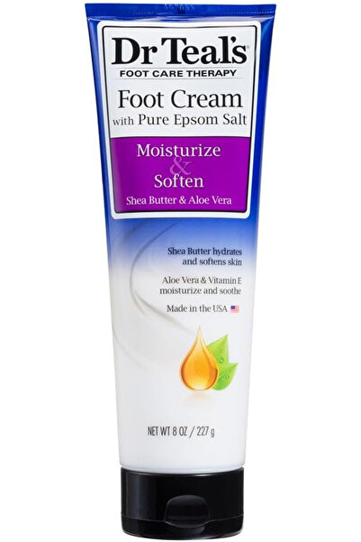 Dr Teals كريم القدم بملح إبسوم وزبدة الشيا والصبار، 227 غرام