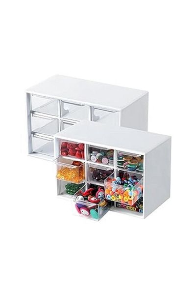 Winter Shore Organizator pentru birou, 2 bucati, mini sertare detasabile, din plastic