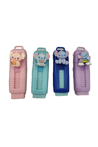 ada çanta kırtasiye Stitch figürlü 4 adet sürgülü silgi AD15577