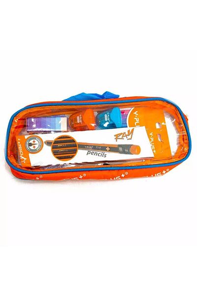 Generic Transparent Pencil Bag for School – Unisex Stationery Pouch for Girls & Boys | Durable & Spacious