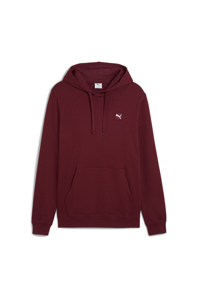 Puma Ess Elevated Hoodie Erkek Bordo Günlük Stil Sweatshirt 68472896