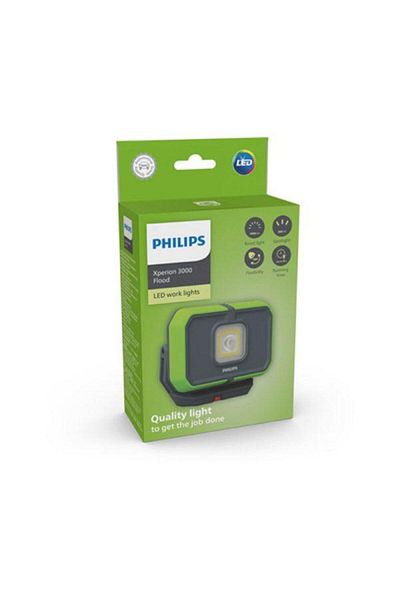 Philips Xperion 3000 Flood LED Projector X30FLX1, 10W, 1000 lumens, 3.7V, 4400 mAh, USB-C power supply