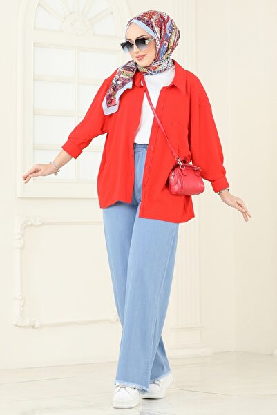 ModaMerve Paçası Püsküllü Kot Pantolon 9008LD1070-MS Açık Kot