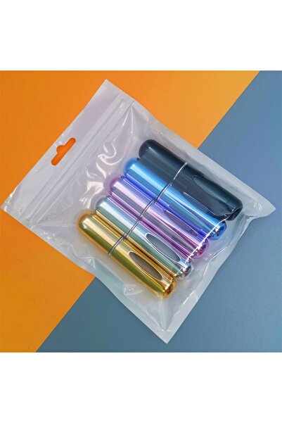 choice2 زجاجة عطر للسفر قابلة لإعادة التعبئة بسعة 5 مل، 5 قطع، زجاجة رذاذ صغي...