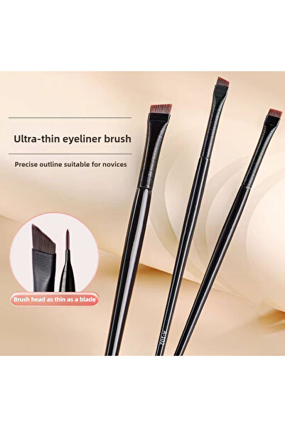 choice2 3PCS Blade Eyeliner Brush A102 Flat Head Oblique Eyebrow Brush Eye Ae...