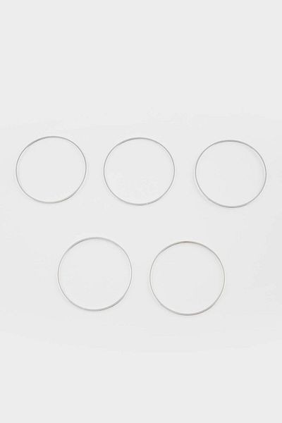 DeFacto Women's 5-Piece Silver Bracelet F6206Axns
