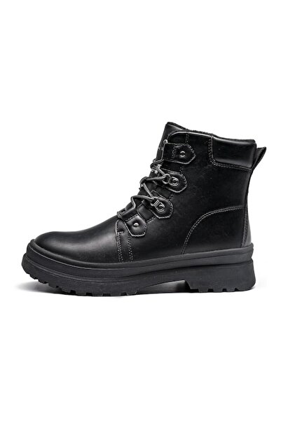 Bruno Marc Men's Winter Boots, Short, Waterproof, Lined, Non-Slip Sole, Size 46, Black
